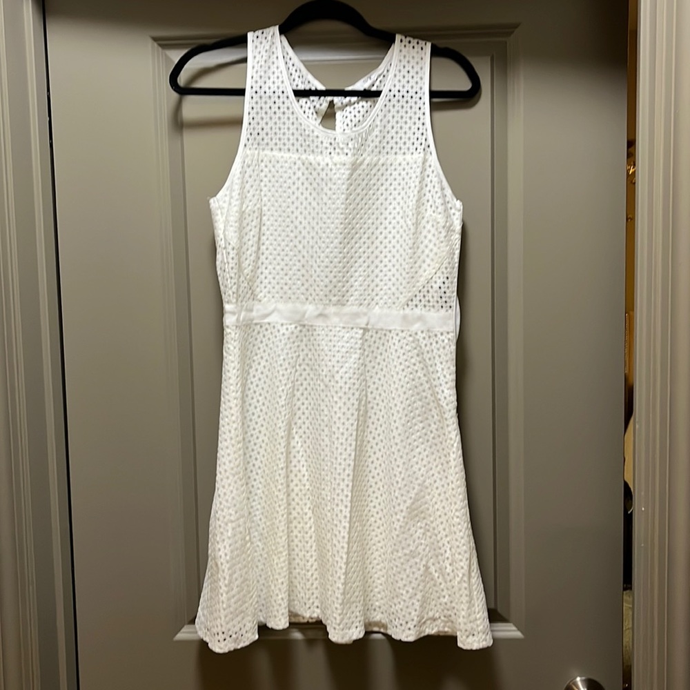 White shirt dress. Fully lined